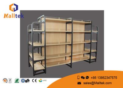 China Commercial  Wood Display Rack Wooden Shop Shelving For Shoping Mall for sale