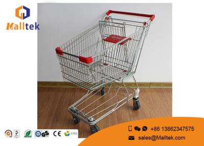 China Wire Mesh  Type Folding Shopping Trolley On Wheels Foldable Trolley Cart for sale