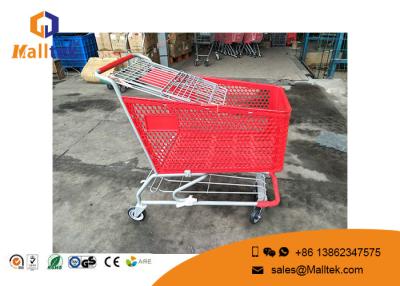 China 80 To 140kg Capacity Shopping Cart Casters Small Shopping Trolley On Wheels for sale