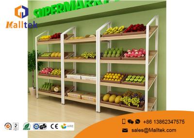 China Floating Wooden Shop Display Stands Boutique Steel Wooden Retail Displays for sale