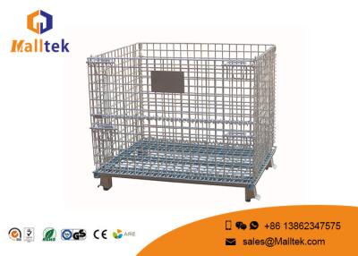 China Foldable Wire Mesh Pallet Stillages Convenient For Warehouse Storage for sale