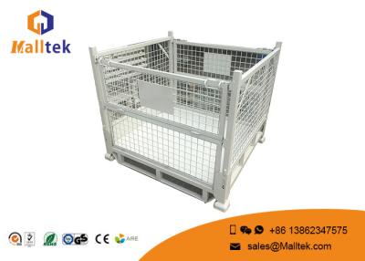 China Warehouse Stackable Pallet Cages Heavy Duty Roll Collapsible Cage Pallet for sale