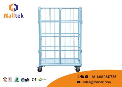 China Roll Container Large Supermarket Trolley , Durable Warehouse Storage Trolley for sale