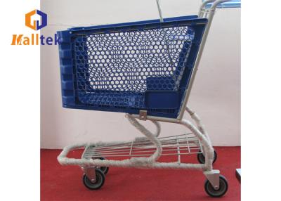 China 100kgs Load 4 Wheel Grocery Shopping Carts 1160*580*1030mm for sale
