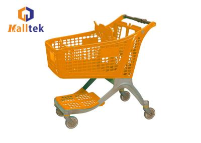 China 100L TPR Wheels Retail Shopping Trolleys With Seat for sale