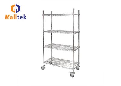 China Adjustable Kitchen Chrome Plated 5 Tier Wire Shelf for sale