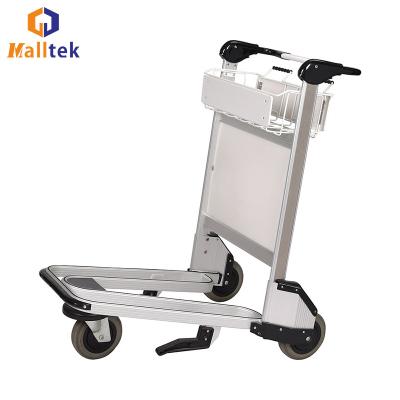 China 3 Wheels Airport Luggage Trolley PVC Handle Aluminum Alloy for sale