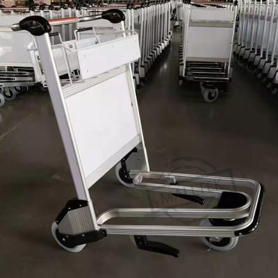 China 3 Wheels 250KG Airport Luggage Trolley Aluminum Alloy With Automatic Brake for sale