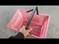 Plastic Hypmarket Hand Shopping Baskets MT-SSB03