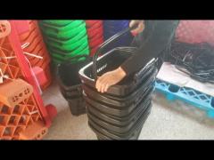 Plastic PP Supermarket Basket  High Capacity