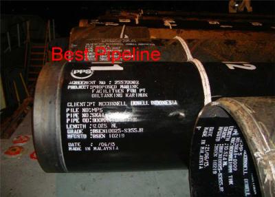 China EN-PN 10285 3 PE Coated Pipe , Epoxy Lined Carbon Steel Pipe Gas / Water Use for sale