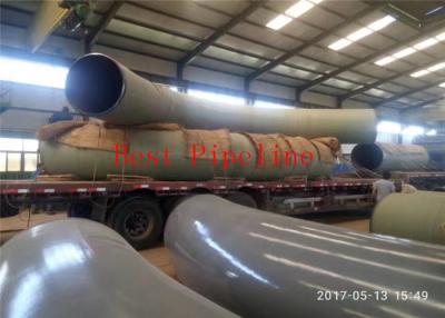 China Tubería de acero revestida 610 del polietileno de NFA 49-710 x 6,3 grado del St 52,0 del grueso en venta