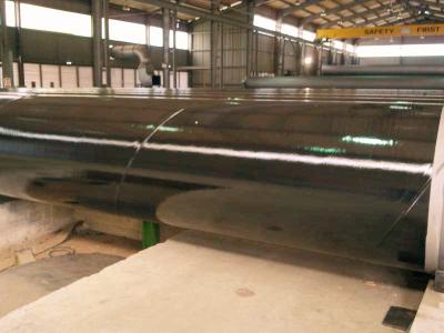 China 3PE a tubulação de aço revestida de três camadas, DIN30670 revestiu o subterrâneo da tubulação de gás à venda