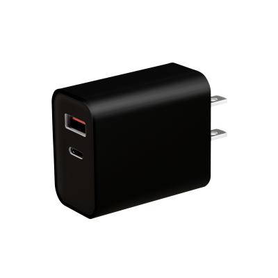 China 18w Type C PD Charger 5V 9V 12V Dual USB Wall Power Adapter for sale