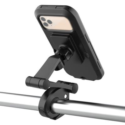 China 360 Rotation Waterproof Bike Phone Holder Case Handlebar Mobile Phone Stand Holder for sale