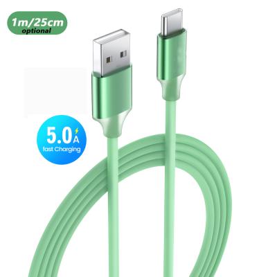 Китай тип передачи данных силикона зарядного кабеля c зарядный кабель USB 2m 1m 25cm жидкостной быстрый продается