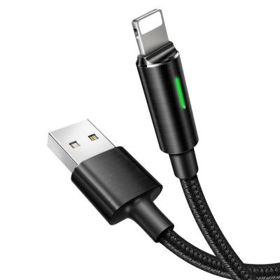 China Auto Cut Off Nylon Quick Charging Cable Smart Disconnect Intelligent USB Date Cable for sale