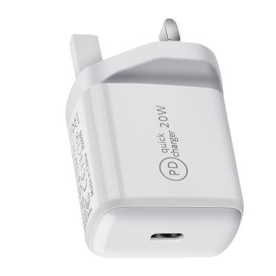 China 20W USB C PD QC 3.0 Fast Wall Charger For iPhone for sale