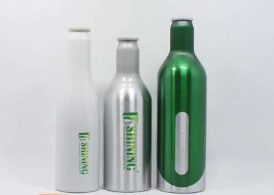 China Recycling Durable Aluminum Beer Bottles Aluminum Beverage Bottles UV Proof for sale