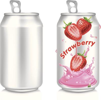 China Round Shape Beverage Aluminum Drinking Open Cans 355ml STD For Juice Environmental Protection for sale