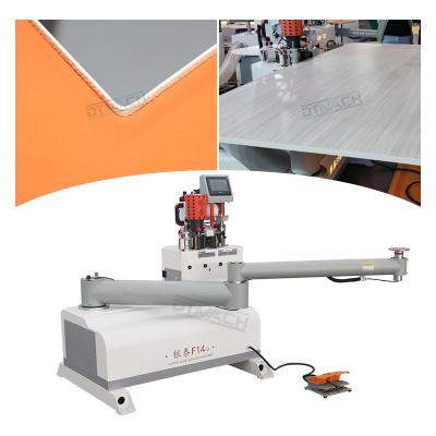 China DTMACH woodworking manual edgebander edge bander furniture automatic curve line edge banding machine 45 degree for chipboard for sale