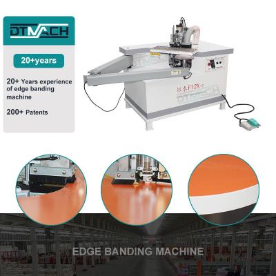 China DTMACH F12X curve straight edge trimming machine semi auto curve edge trimming machine trimming edge bander for sale