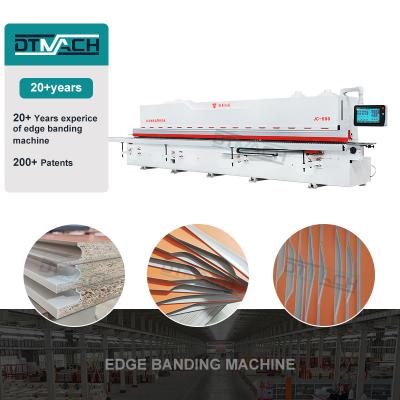 China DTMACH  soft forming edge banding machine corner trimming automatic edge bander j c shape edge banding for sale