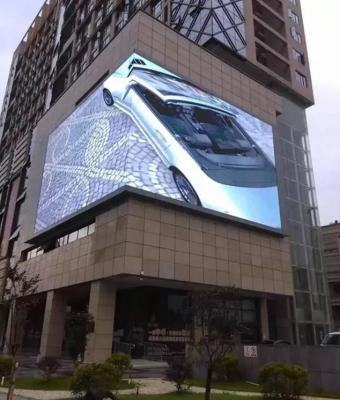 China Right Angle Corner SMD2727 Large Outdoor LED Screen 10.4mm Wall Mounted for sale