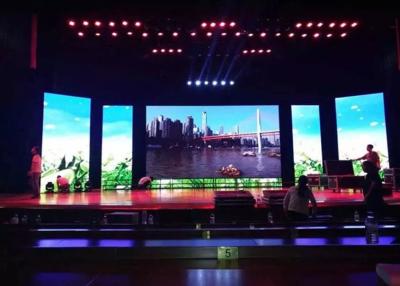 China Stage Background 3840Hz 2.97mm Big Led Video Wall With Curved Lock for sale
