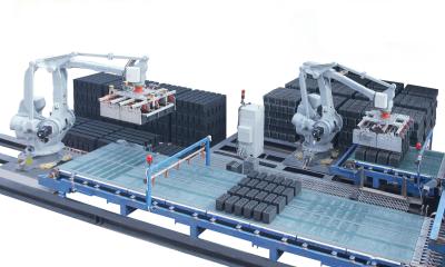 China Máquina de empilhamento Clay Brick Manufacturing Plant automático do tijolo do robô 500KG à venda