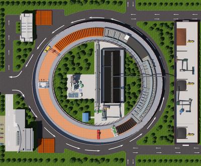 China estufa de túnel giratória do móbil de 7.2m para auto Clay Brick Manufacturing Plant à venda