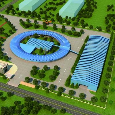 China Forno rotativo automático ecológico para linha de produção de tijolos à venda