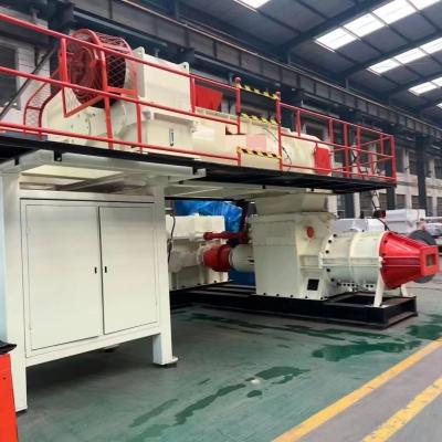 China JKY60 / 60Z-40 Streamlined Double Stage Vacuum Extruder For Mud Clay Brick Making for sale