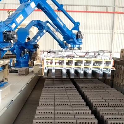 China CE / ISO Robot Stacking Clay Brick Maker Machine With Fully Automation System Te koop