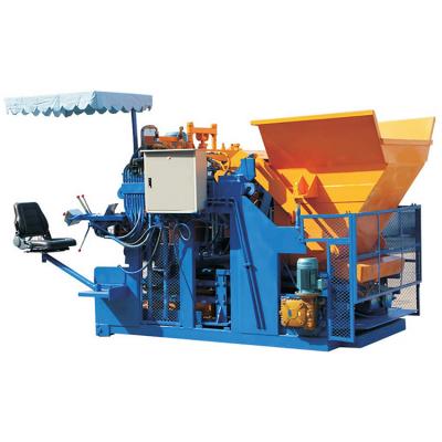 中国 Customizable Mold Size Moving Cement Block Machine For Large Scale Production 販売のため
