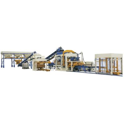 China HST10-15 Customization Automatic Cement Block Production Line For One Year Warranty à venda