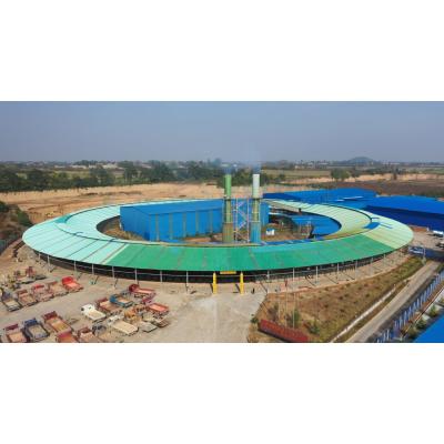 Chine 8.6m section four rotatif usine de fabrication de briques d'argile pour la production de grande quantité à vendre