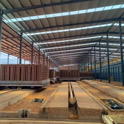China Burning Clay Bricks Tunnel Kiln Brick Macking Plant with 4.8m Kiln Section for sale