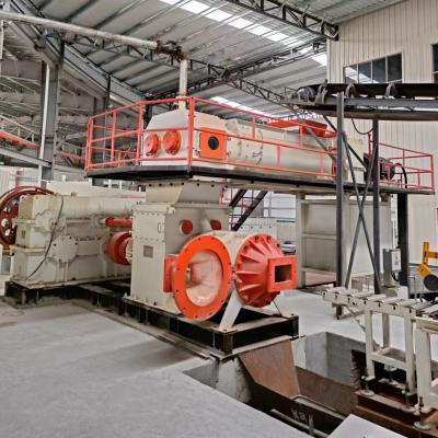 China Red Clay Bricks Produced By Double Stage Vacuum Extruder Automatic Brick Plant With Customizable Size zu verkaufen