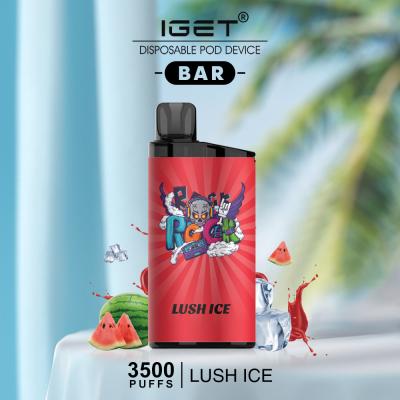 Chine La BARRE 3500 de l'original 100% IGET SOUFFLE stylo jetable de vape de nicotine de 5 % à vendre