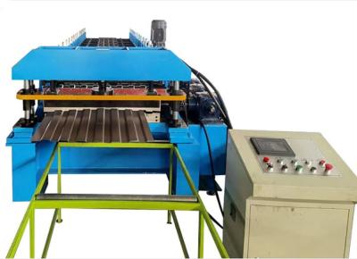 China 380v Container Wall Panel Roll Forming Machine Hydraulic Transmission for sale