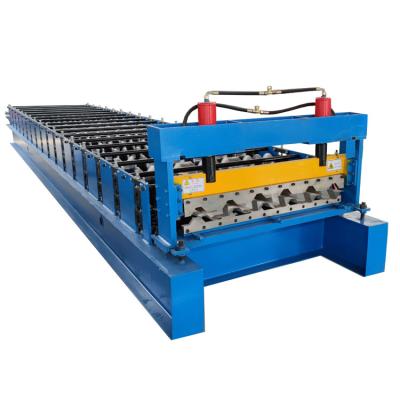 China Pakistan Style Roofing Sheet Roll Forming Machine Fedd Width 1200mm for sale