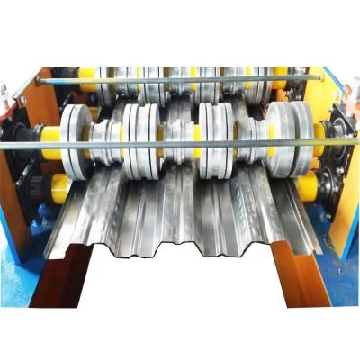 China 22KW Motor Power Steel Decking Floor Roll Forming Machine 10-12m/Min for sale