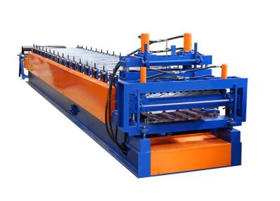 China Double Layered Tile Roof Roll Forming Machine Metal Tile Making Machine 380volt for sale