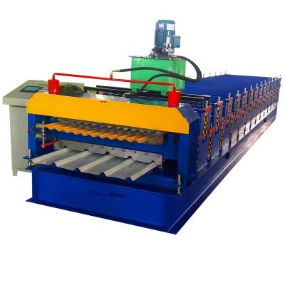 China High Productivity Double Deck Roll Former Double Layer Roll Forming Machine 380volt for sale