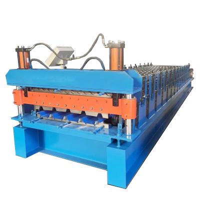 China Roof Sheet Form 1250mm Double Layer Roll Forming Machine 380Volt Long Service Life for sale