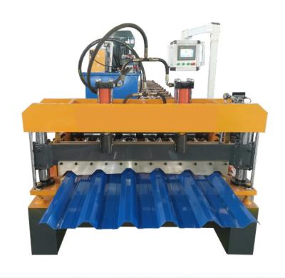 China 380V 50HZ 3P Rib Panel Roll Forming Machine Steel Roofing Sheet Making Machine for sale