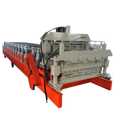 China Roofing Sheet Double Layer Roll Forming Machine For Metal Roof Sheet Production for sale
