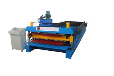 China High Efficiency Double Deck Roll Forming Machine 1450mm Width 85mm Shaft for sale