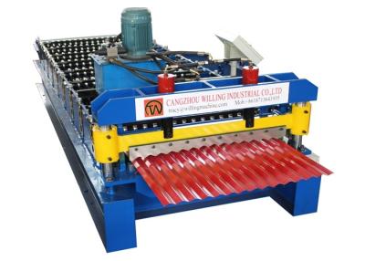 China Circular Arc Steel PPGI 0.3mm Roof Tile Roll Forming Machine for sale